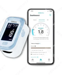 Hermsa™ Precision Noninvasive Bluetooth Blood Glucose and Ketone Testing Medical Device