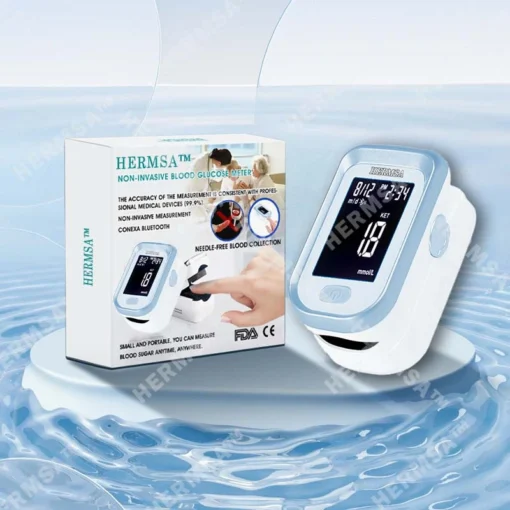 Hermsa™ Precision Noninvasive Bluetooth Blood Glucose and Ketone Testing Medical Device