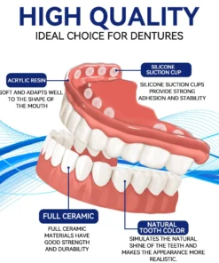 QIAWI™ Premium Custom Silicone Denture Set