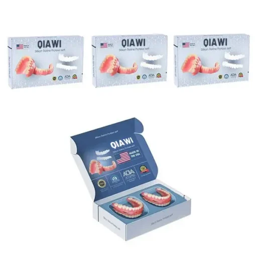 QIAWI™ Premium Custom Silicone Denture Set