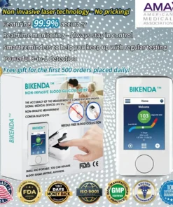 Bikenda™ Non-Invasive Blood Glucose Monitor + Exclusive Gift