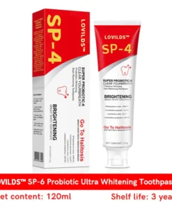 LOVILDS™ Aussie SP-6 Probiotic Ultra Whitening Toothpaste